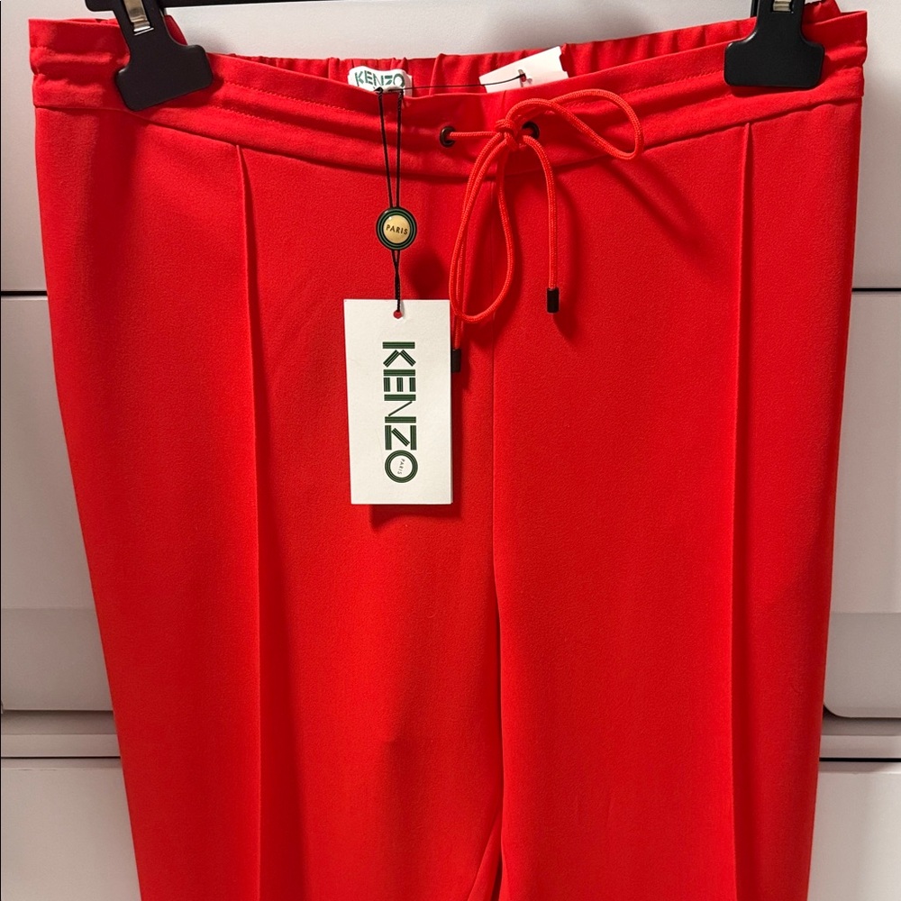 Kenzo Kids Bright Red Casual Trousers - Picture 1 of 10